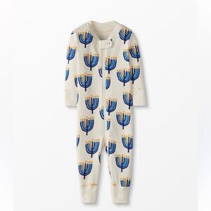 Hanna Andersson Baby Zip Sleeper Menorah One Piece 0-3 months